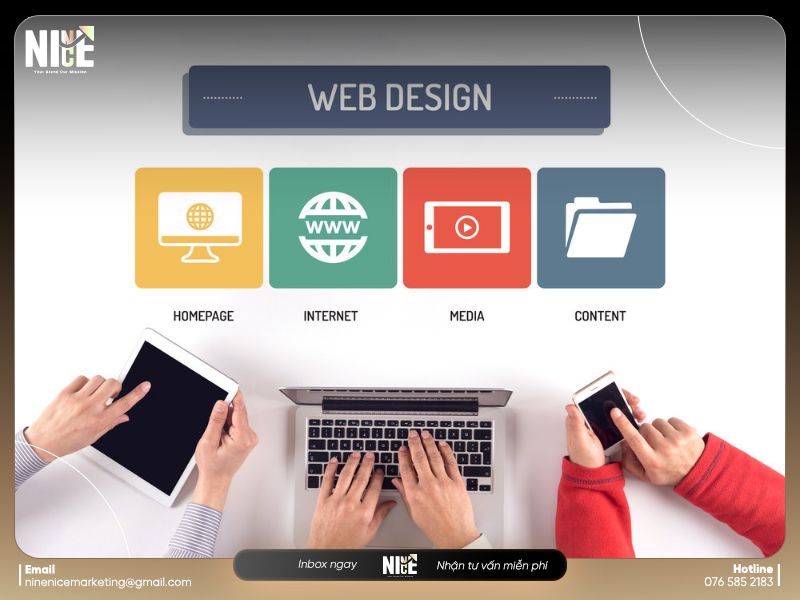 Lên ý tưởng và thiết kế giao diện website theo yêu cầu
